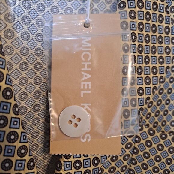 MICHAEL KORS Onward Luxury Grp Spa Italian Pleated Shirt Midi Dress NWT 100 SILK - Picture 4 of 8